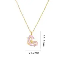 Dainty Gold Silver Tone Bowknot Heart CZ Pendant Necklace - ArtGalleryZen