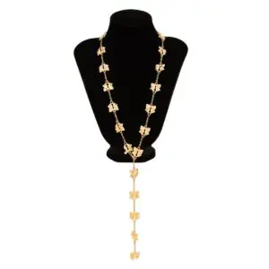 Elegant Bowknot Y Necklace - ArtGalleryZen