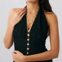 Elegant Bowknot Y Necklace - ArtGalleryZen
