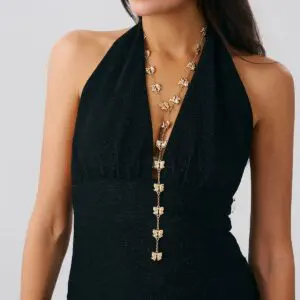 Elegant Bowknot Y Necklace - ArtGalleryZen