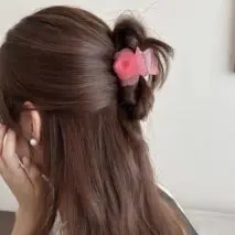Elegant Rose Flower Hair Claw - ArtGalleryZen