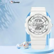 Genuine Sanrio Cinnamoroll Waterproof Multifunction Electronic Dual Display Quartz Watch - ArtGalleryZen
