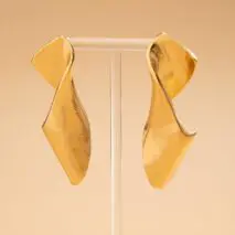 Geometric Chunky Irregular Twisted Dangle Earrings - ArtGalleryZen