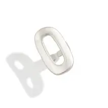 Geometric Gold Silver Plated Zero Shaped Open Ring - ArtGalleryZen