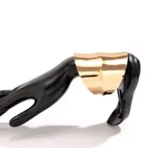 Geometric Irregular Wide Open Cuff Bracelet - ArtGalleryZen