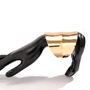 Geometric Irregular Wide Open Cuff Bracelet - ArtGalleryZen