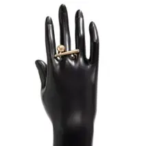 Geometric Minimalist Glossy Round Open Ring - ArtGalleryZen