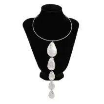 Geometric Waterdrop Pendant Collar Choker Y Necklace - ArtGalleryZen