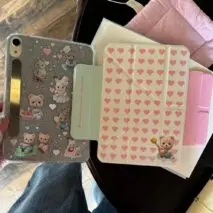 Glitter Sylvanian Families Magnetic Detachable iPad Case - ArtGalleryZen