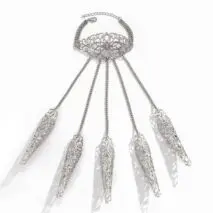 Gothic Five Finger Armor Nails Mittens Bracelet - ArtGalleryZen