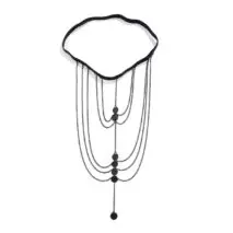 Gothic Layered Sequin Charm Elastic Thigh Leg Chain - ArtGalleryZen