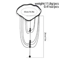 Gothic Layered Sequin Charm Elastic Thigh Leg Chain - ArtGalleryZen