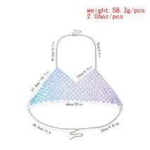 Handmade Colorful Squamous Sequin Disco Skirt Bra Set - ArtGalleryZen