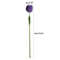 Handmade Crochet Tulip Flower - ArtGalleryZen