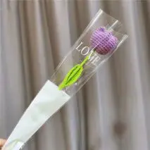 Handmade Crochet Tulip Flower - ArtGalleryZen