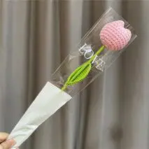 Handmade Crochet Tulip Flower - ArtGalleryZen