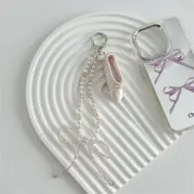 Handmade Crystal Seed Bead Pearl Dance Theatrical Phone Strap - ArtGalleryZen