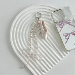 Handmade Crystal Seed Bead Pearl Dance Theatrical Phone Strap - ArtGalleryZen