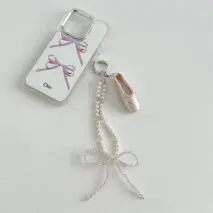 Handmade Crystal Seed Bead Pearl Dance Theatrical Phone Strap - ArtGalleryZen