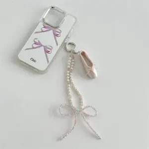 Handmade Crystal Seed Bead Pearl Dance Theatrical Phone Strap - ArtGalleryZen