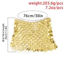 Handmade Glitter Sequins Patchwork Strappy Nightclub Party Mini Skirt - ArtGalleryZen