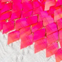 Handmade Orange Rhombic Sequins Patchwork Strappy Nightclub Party Skirt - ArtGalleryZen