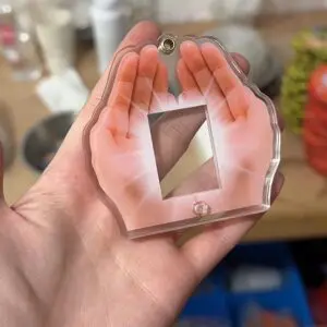 Hold In The Palm Acrylic Keychain Kpop ID Card Photocard Holder - ArtGalleryZen
