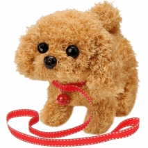 Interactive Plush Puppy Toy - Walking Barking Electronic Pet Dog - ArtGalleryZen
