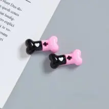 Kawaii 2 Pieces Kuromi Skull Bone Hair Clip Hair Rope Set - ArtGalleryZen