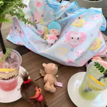Kawaii Angel Kitten Bear Portable Folding Shoulder Bag - ArtGalleryZen