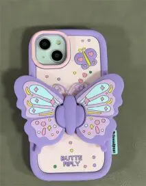 Kawaii Butterfly iPhone Case - ArtGalleryZen