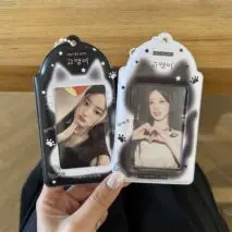 Kawaii Cat Paw Photocard Holder Keychain - Cute Kpop Card Display Bag - ArtGalleryZen
