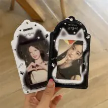 Kawaii Cat Paw Photocard Holder Keychain - Cute Kpop Card Display Bag - ArtGalleryZen