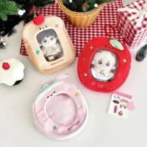 Kawaii Clear Display Keychain Bag - Plush Doll Photocard Holder Pouch - ArtGalleryZen