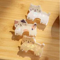 Kawaii Kitten Acetate Acrylic Hair Claw Hair Clip - ArtGalleryZen