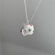 Kawaii Magnetic Toy Crane Hello Kitty Necklace - ArtGalleryZen