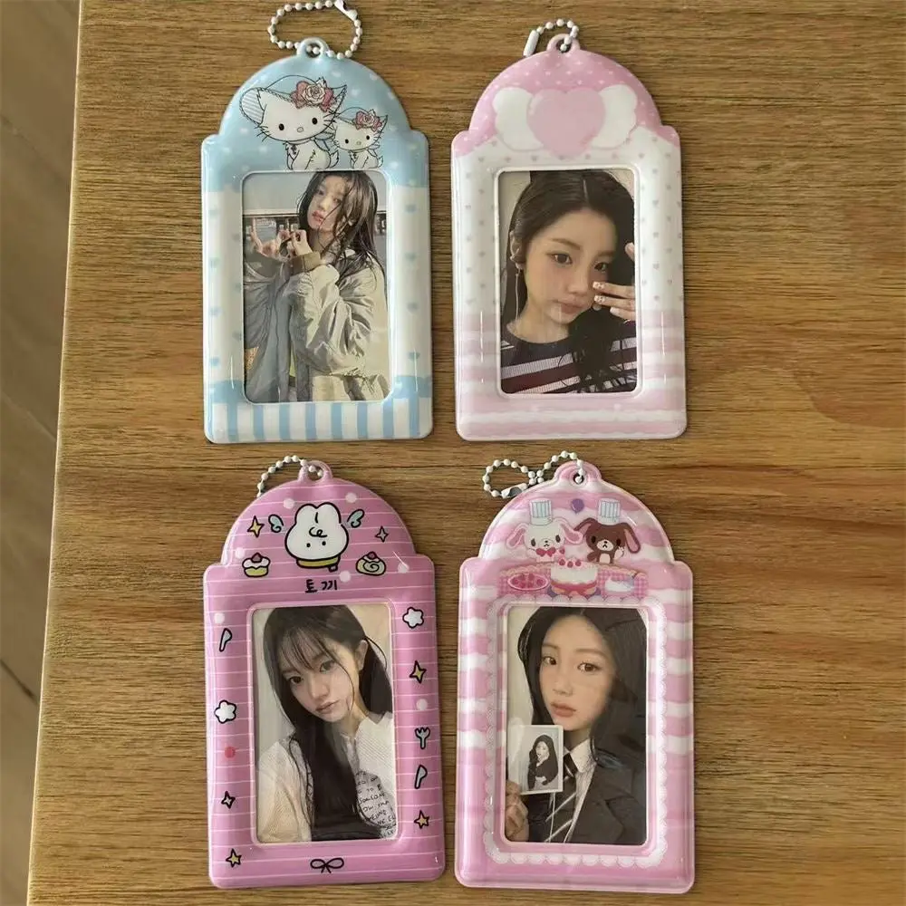 Kawaii Photocard Holder Keychain - Cute Angel Wing Card Display Bag - ArtGalleryZen