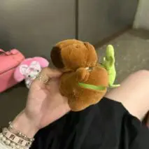 Kawaii Plush Capybara AirPods Earphone Case - ArtGalleryZen
