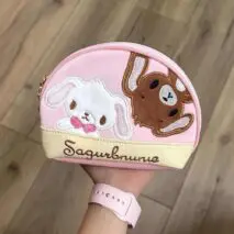 Kawaii Sugarbunnies Embroidery Makeup Toiletry Bag Storage Bag - ArtGalleryZen