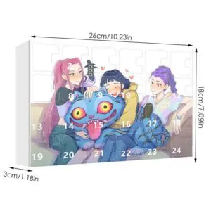 Kpop Demon Hunters Advent Countdown Calendar With 24pcs Keychain - ArtGalleryZen