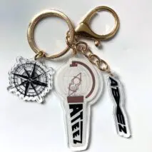 Kpop Idol Group Mini Lightstick Acrylic Keychain - ArtGalleryZen