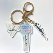 Kpop Idol Group Mini Lightstick Acrylic Keychain - ArtGalleryZen