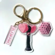 Kpop Idol Group Mini Lightstick Acrylic Keychain - ArtGalleryZen