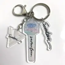 Kpop Idol Group Mini Lightstick Acrylic Keychain - ArtGalleryZen