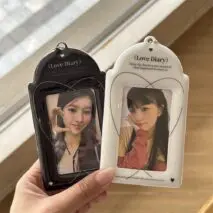 Love Diary Cherry Blossoms Kpop Keychain Photocard Holder - ArtGalleryZen
