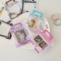 Mini Handbag Photocard Holder Keychain - Chic PVC Card Display Bag - ArtGalleryZen