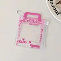Mini Handbag Photocard Holder Keychain - Chic PVC Card Display Bag - ArtGalleryZen