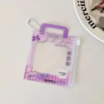 Mini Handbag Photocard Holder Keychain - Chic PVC Card Display Bag - ArtGalleryZen