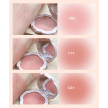 Monochrome Flower Shimmer Powder Blusher - ArtGalleryZen