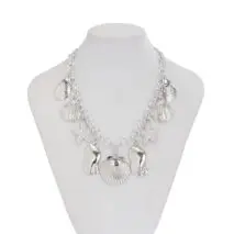 Ocean Style Chunky Starfish Shell Conch Tassel Necklace - ArtGalleryZen